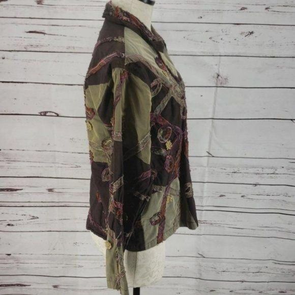 Ronnie Salloway large gyspy hobo button down shirt - Picture 3 of 8